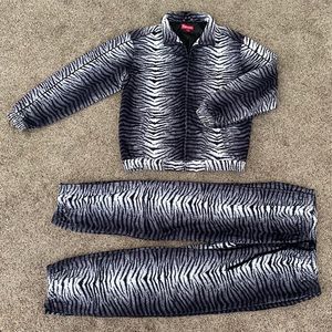 Supreme Striped Tiger Track Suit Set